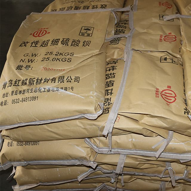Superfin modifi&eacute; au sulfate de baryum
